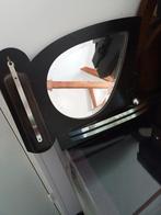 Amsterdamse School Spiegel met kledingborstel, Antiek en Kunst, Ophalen of Verzenden, Ovaal, Minder dan 50 cm, Minder dan 100 cm