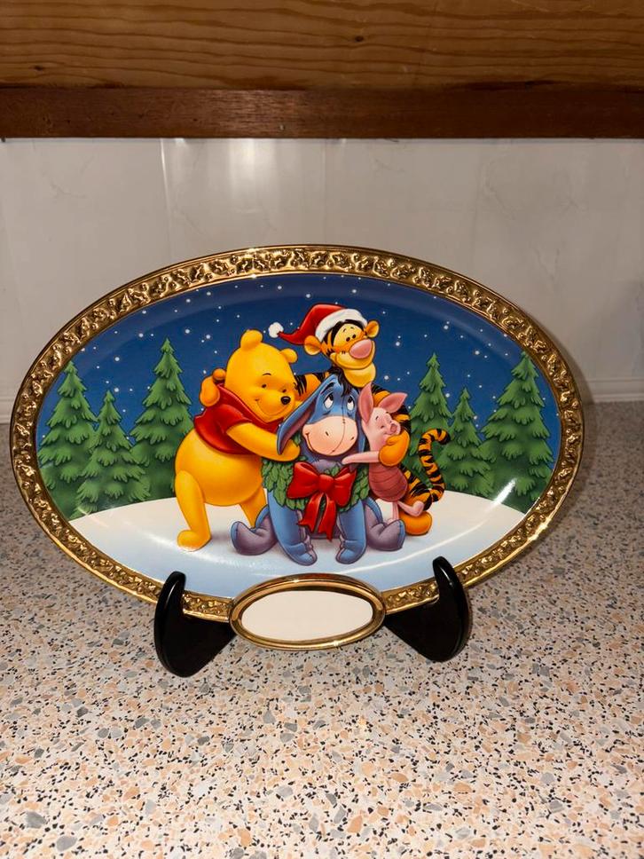 Winnie de Poeh Wandbord - Kerstmis, Verzamelen, Disney, Zo goed als nieuw, Winnie de Poeh of vrienden, Ophalen