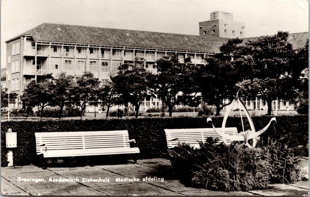 Groningen - Academisch Ziekenhuis Medische afdeling (1964), Ophalen of Verzenden, 1960 tot 1980, Gelopen, Groningen