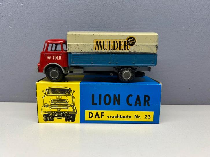 Lion toys car Daf Spijltje Frontstuur Mulder van’t allerbest, Hobby en Vrije tijd, Modelauto's | 1:50, Gebruikt, Bus of Vrachtwagen