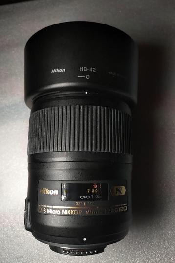 ZGAN: Nikon AF-S Micro 60mm F2.8 (macro lens /objectief) beschikbaar voor biedingen