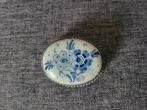 Broche delfts blauw zilveren, Ophalen, Zo goed als nieuw, Blauw, Zilver