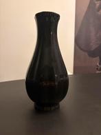 Delftblauw Moooi vaas door Marcel Wanders, Zwart, Aardewerk of Porselein, Ophalen of Verzenden, Zo goed als nieuw