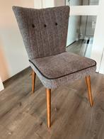 6 grijze eetkamerstoelen “Montel”, Huis en Inrichting, Stoelen, Ophalen, Hout, Zo goed als nieuw, Grijs