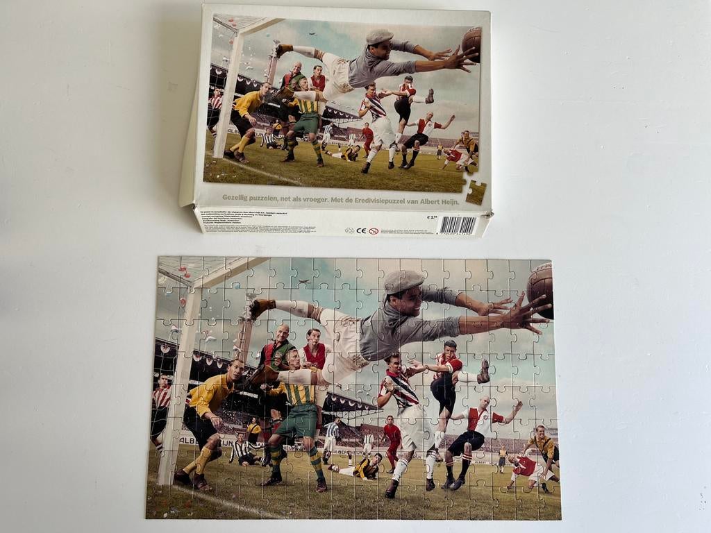 Eredivisie puzzel net zoals vroeger Albert Heijn compleet, Verzamelen, Albert Heijn, Ophalen of Verzenden