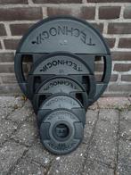 Technogym schijven, Sport en Fitness, Fitnessmaterialen, Ophalen, Zo goed als nieuw, Benen, Halterschijven