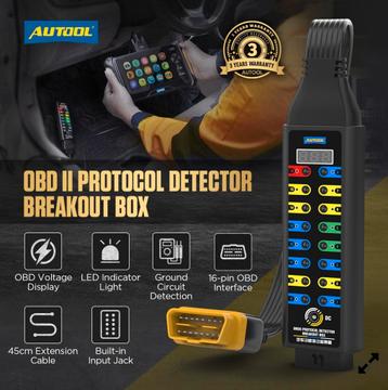 AUTOOL OBD2 Protocol Detector Breakout Box beschikbaar voor biedingen