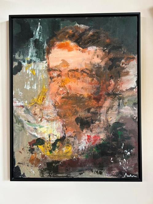 Tom Melsen Self-Portrait (2014), Antiek en Kunst, Kunst | Schilderijen | Abstract, Ophalen of Verzenden