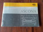 Handleiding OPEL C ASCONA 1987 NL, Ophalen of Verzenden
