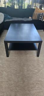 Zwarte Salontafel met Onderblad, Huis en Inrichting, Tafels | Salontafels, Ophalen, Overige materialen, Gebruikt, 50 tot 100 cm