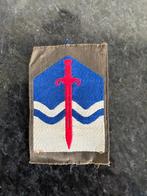 KL DT eenheid embleem "Territoriale Troepen" - 5 x 8 cm., Ophalen of Verzenden, Landmacht, Nederland, Overige typen