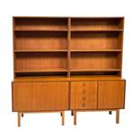 Vintage Wandmeubel Boekenkast Teak Jaren 70 Design, Huis en Inrichting, Kasten | Wandmeubels, Gebruikt, Vintage, Minder dan 150 cm