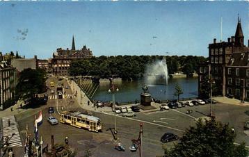 s Gravenhage, Buitenhof met Hofvijver - tram auto scooter -  beschikbaar voor biedingen