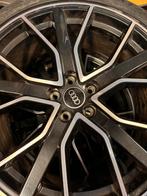 Audi Sport 20 inch 5 V-spaak ster zwart hoogglans., Auto-onderdelen, Banden en Velgen, Velg(en), Personenwagen, 20 inch, Ophalen