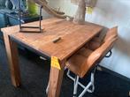 Bartafel statafel mangohout 130x80 van 399 nu 199 b keus, Nieuw, Ophalen