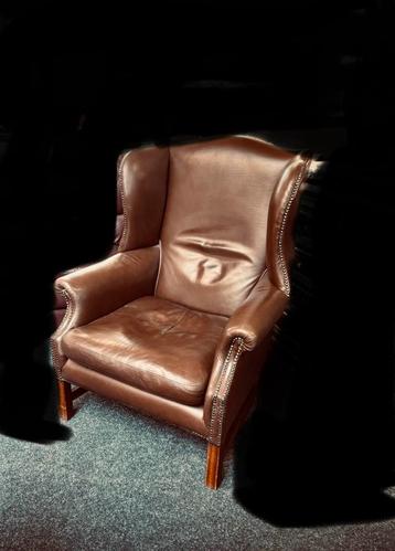 Vintage chesterfield fauteuil bruin Amsterdam beschikbaar voor biedingen