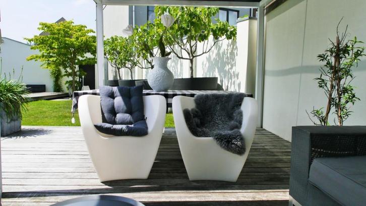 RON ARAD FAUTEUILS - Little Albert - MOROSO (It), Huis en Inrichting, Fauteuils, Zo goed als nieuw, Kunststof, 50 tot 75 cm, Minder dan 75 cm