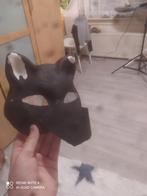 Zwarte therianmasker met snout!, Hobby en Vrije tijd, Kostuums, Theaterbenodigdheden en LARP, Nieuw, Overige typen, Ophalen of Verzenden