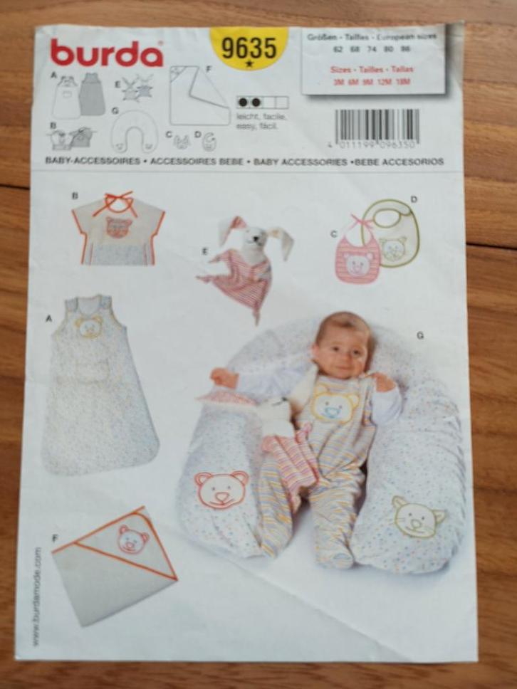 Burda 9635, Hobby en Vrije tijd, Kledingpatronen, Zo goed als nieuw, Kind, Burda, Ophalen of Verzenden