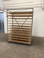 Stalen stelling opbergrek los. (ZWAAR) met/zonder planken, Ophalen, Gebruikt