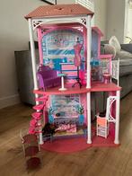 Roze Barbie Poppenhuis, Ophalen of Verzenden, Gebruikt, Poppenhuis