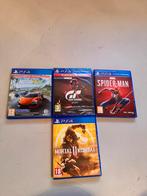 MK11, Spider-Man, Motorfest & Gran Turismo PlayStation 4, Spelcomputers en Games, Games | Sony PlayStation 4, 2 spelers, Ophalen of Verzenden