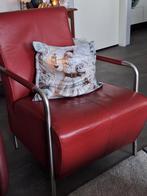 2 mooie leren stoelen, Huis en Inrichting, Ophalen, 75 tot 100 cm, Zo goed als nieuw, Leer