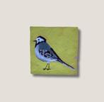 Handbeschilderd tegeltje Kwikstaart, Ophalen of Verzenden