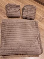 Teddy dekbedovertrek 200x200 + 2 kussenslopen, Gebruikt, Beige, Dekbedovertrek, Tweepersoons