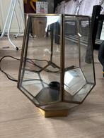 Stijlvolle glazen lamp, Ophalen, Zo goed als nieuw, Glas, Minder dan 100 cm