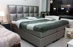 King Queen collectie complete boxspring set Top Actie-, 210 cm, Ophalen of Verzenden, Stof, Nieuw