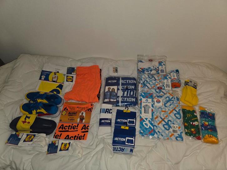 Merchandising van Zeeman, AH, McDonalds, Action en Lidl, Kleding | Heren, Overige Herenkleding, Ophalen of Verzenden