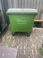 Afvalcontainer 1100 liter groen, Ophalen, Kunststof, 40 liter of meer, Zo goed als nieuw