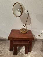 Vintage Bureaulamp / Tafellamp, Ophalen, Gebruikt, Glas, Minder dan 50 cm