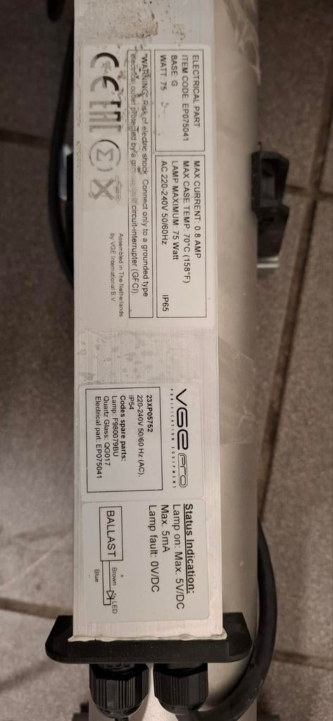 UV Lamp  voor Vijver - Schoon en helder water!, Ophalen, Gebruikt, Vijververlichting