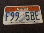 Kentekenplaat licenseplate Utah Greatest Snow 1 USA, Verzamelen, Verzenden, Gebruikt, Auto's