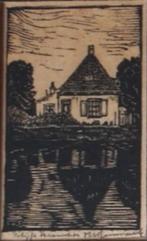 F. H. van Emmerik houtsnede "Blijft Heemstede", gesigneerd, Ophalen