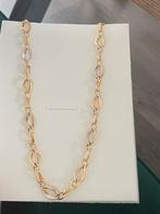 14 karaat (585) gouden ketting, wit en geel goud, Ophalen of Verzenden, Zo goed als nieuw, Goud