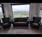 Bank + 2 stoelen, Huis en Inrichting, Ophalen, Gebruikt