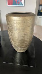 Plantenpot goud, Tuin en Terras, Bloempotten, Steen, Rond, Zo goed als nieuw, 40 tot 70 cm