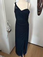 Cristian Berg One-shoulder-band cocktail jurk maat 38, Maat 38/40 (M), Galajurk, Blauw, Ophalen of Verzenden