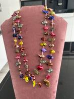 Kleurrijke ketting vintage 1.10 cm, Ophalen of Verzenden, Zo goed als nieuw, Overige materialen