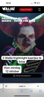Walibi frightnight kaartjes 12 oktober, Twee personen