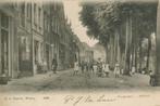 Ansichtkaart Weesp, Hoogstraat., Verzamelen, Ansichtkaarten | Nederland, Ophalen of Verzenden, Voor 1920, Gelopen, Noord-Holland
