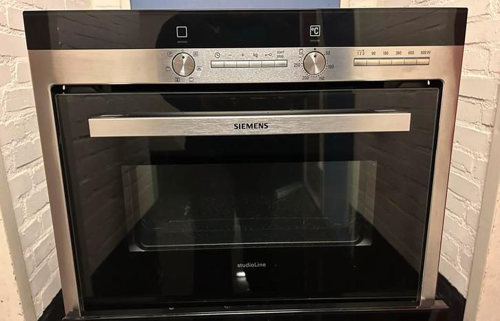 Siemens Inbouw combimagnetron studioline uitvoering, Witgoed en Apparatuur, Ovens, Gebruikt, Inbouw, Oven, 45 tot 60 cm, 60 cm of meer