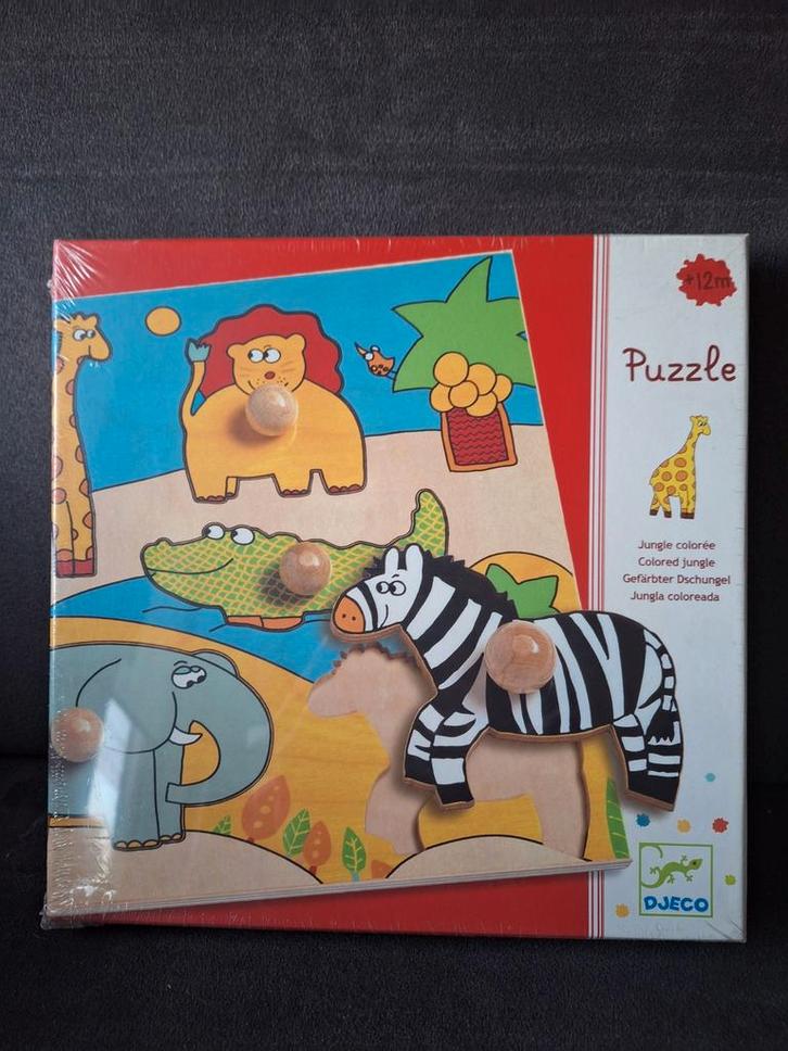 Nieuwe Djeco Puzzel, Kinderen en Baby's, Speelgoed | Kinderpuzzels, Nieuw, 6 maanden tot 2 jaar, 10 tot 50 stukjes, Van hout, Ophalen
