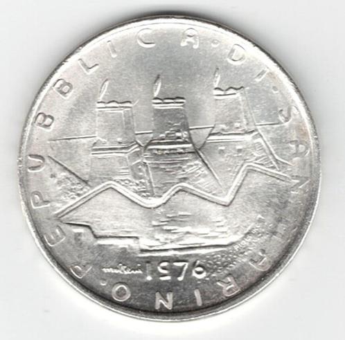 25-1762 San Marino 500 lire 1976, Postzegels en Munten, Munten | Europa | Niet-Euromunten, Losse munt, Overige landen, Zilver