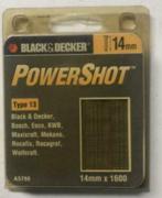 BLACK&DECKER PowerShot nietjes Type 13, A5798, 14 mm, Nieuw, Ophalen of Verzenden