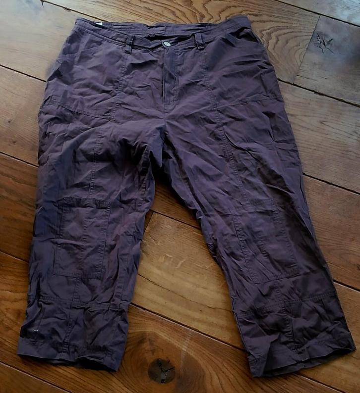 Broek - maat 50, Kleding | Dames, Broeken en Pantalons, Gedragen, Maat 46/48 (XL) of groter, Bruin, Lang, Ophalen of Verzenden