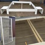 Witte Auping Auronda 200X180 met 2 nachtkastjes + 2 spiralen, Huis en Inrichting, Ophalen, Wit, Tweepersoons, 180 cm